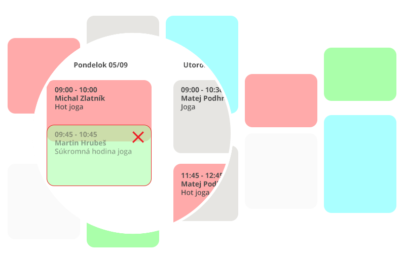 Agenda rezervačného systému RezervujSi.sk